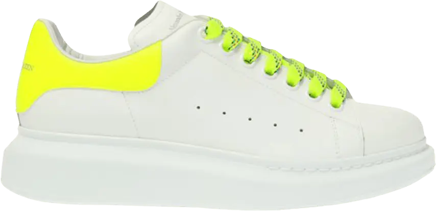  Alexander Mcqueen Alexander McQueen Wmns Oversized Sneaker &#039;White Fluo Yellow&#039;