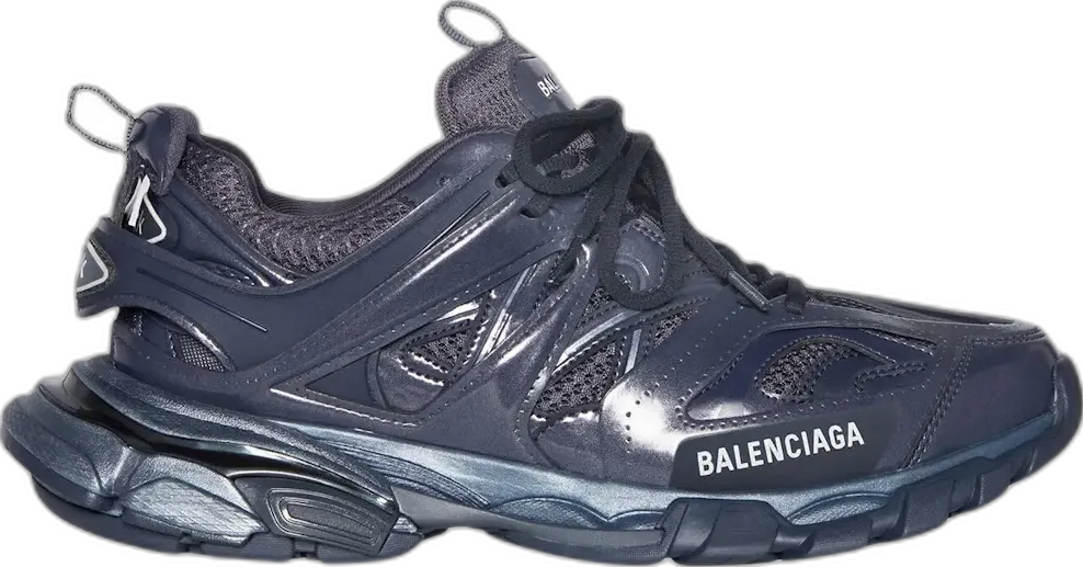  Balenciaga Track Metallic Grey Navy