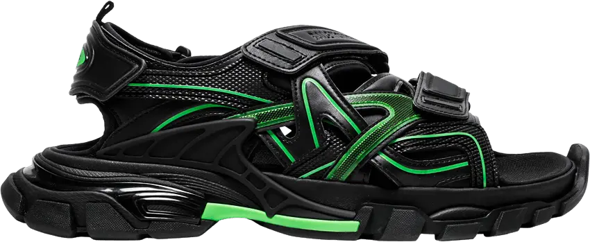  Balenciaga Track Sandal &#039;Black Fluo Green&#039;