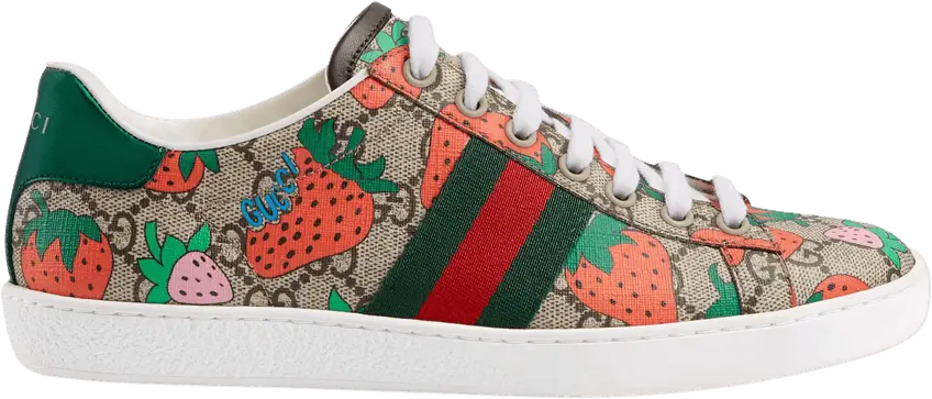  Gucci Wmns Ace &#039;Strawberry Beige&#039;