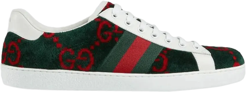  Gucci Wmns Ace GG Terry Cloth &#039;Blue Red Green&#039;