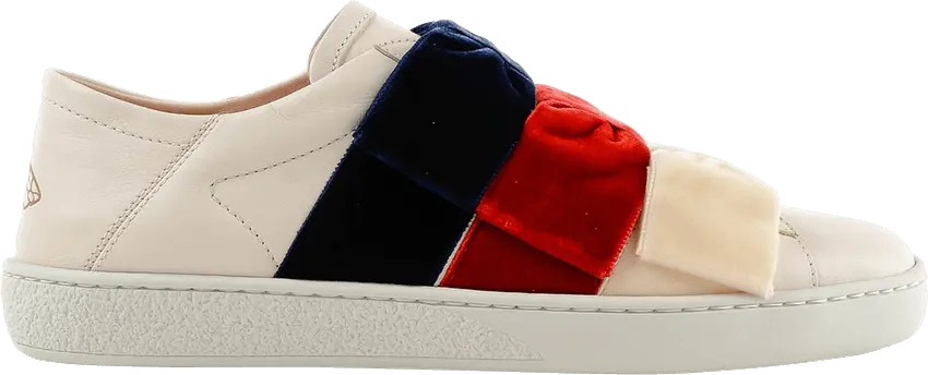  Gucci Wmns Ace Leather Low &#039;Ribbons&#039;