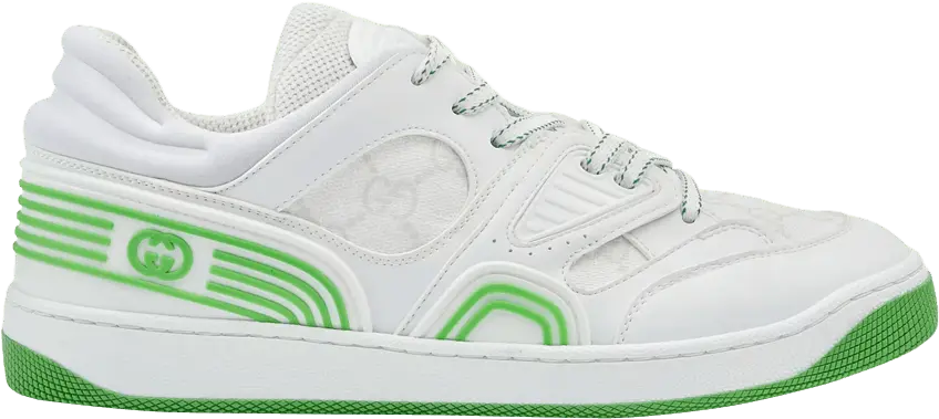  Gucci Wmns Basket &#039;White Green&#039;