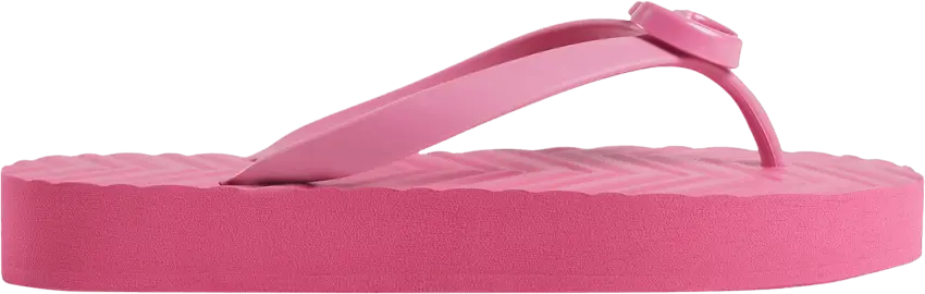  Gucci Wmns Chevron Thong Sandal &#039;Pink&#039;