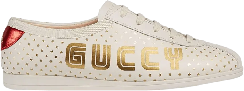  Gucci Wmns Falacer Low &#039;Guccy Print - White&#039;
