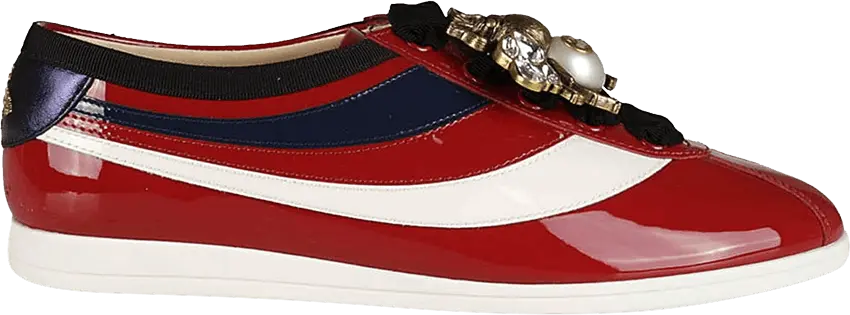 Gucci Wmns Falacer Sneakers &#039;Red Vernice Crystal&#039;