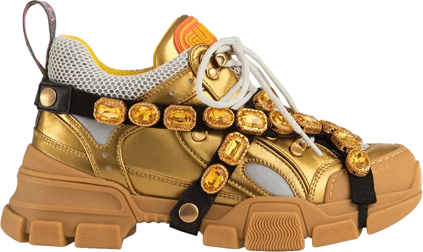  Gucci Wmns Flashtrek Crystals &#039;Gold&#039;