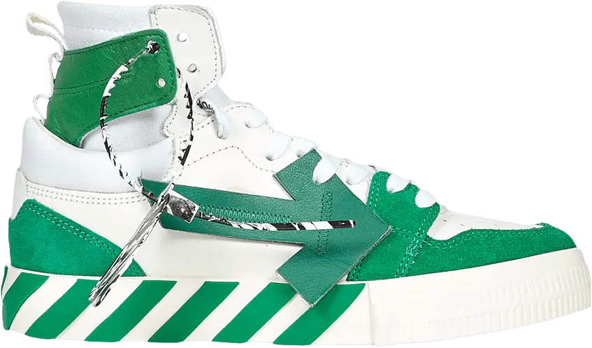 Off-White Vulc Sneaker High &#039;White Green&#039;