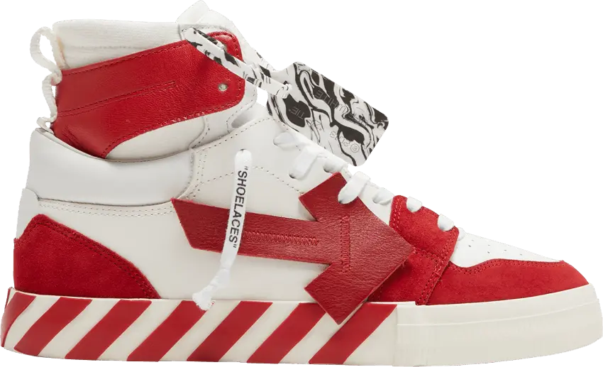  Off-White Vulc Sneaker High &#039;White Red&#039;