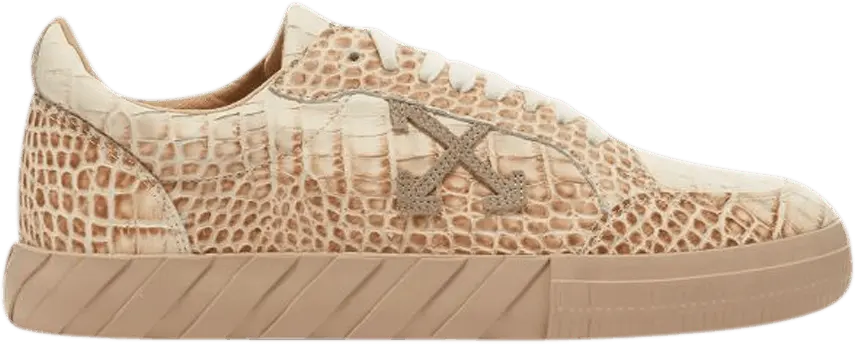  Off-White Vulc Sneaker Low &#039;Crocodile Pattern - Cream&#039;