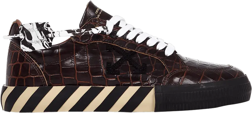  Off-White Vulc Sneaker Low &#039;Crocodile Pattern - Dark Brown&#039;