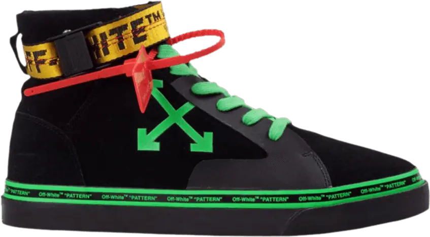  Off-White Vulc Sneaker Mid &#039;Black Green&#039;