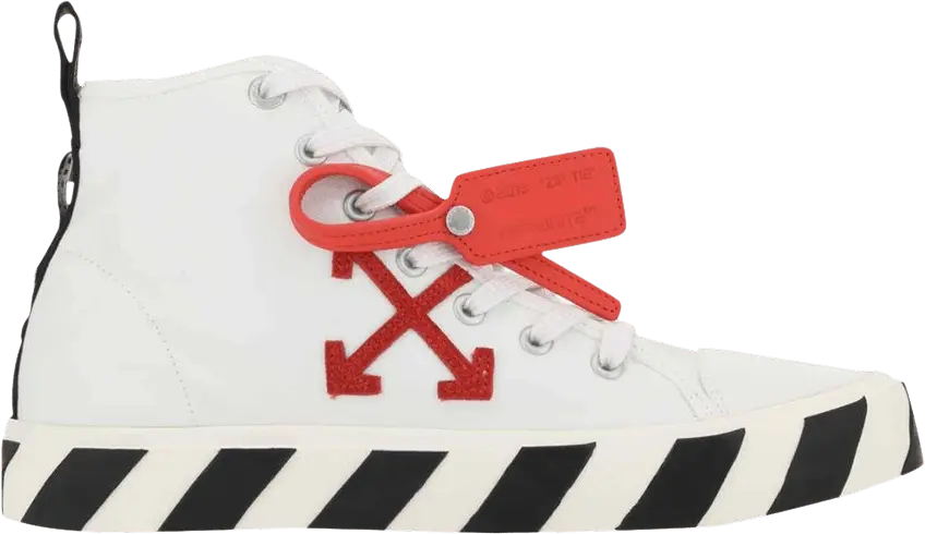  Off-White Vulc Sneaker Mid &#039;White Red&#039;