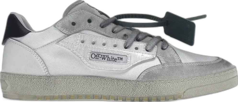  Off-White OFF-WHITE Vulcanized 5.0 Low Top Distressed White White
