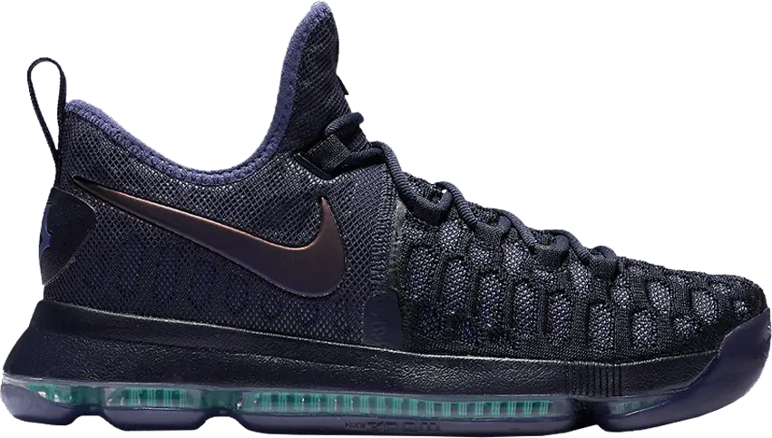  Nike KD 9 Obsidian Dark Purple (GS)