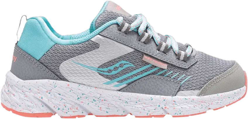 Saucony Wind Shield Kids &#039;Grey Turquoise&#039;