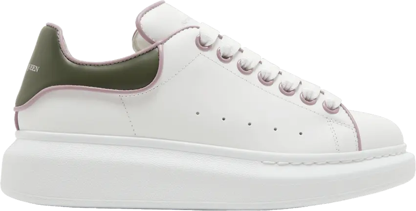  Alexander Mcqueen Alexander McQueen Wmns Oversized Sneaker &#039;White Military Green&#039;