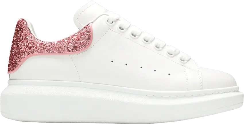  Alexander Mcqueen Alexander McQueen Wmns Oversized Sneaker &#039;White Pink Glitter&#039;