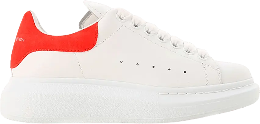  Alexander Mcqueen Alexander McQueen Wmns Oversized Sneaker &#039;White Red&#039;