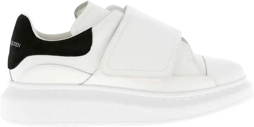  Alexander Mcqueen Alexander McQueen Wmns Oversized Strap Sneaker &#039;White Black&#039;