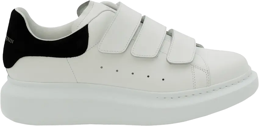  Alexander Mcqueen Alexander McQueen Wmns Oversized Triple Strap Sneaker &#039;White Black&#039;