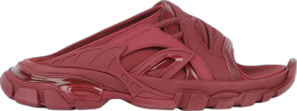  Balenciaga Track Slide Sandal Burgundy