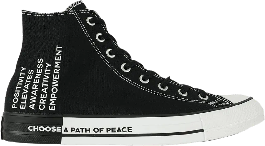  Converse Chuck Taylor All Star High &#039;Seek Peace - Black&#039;