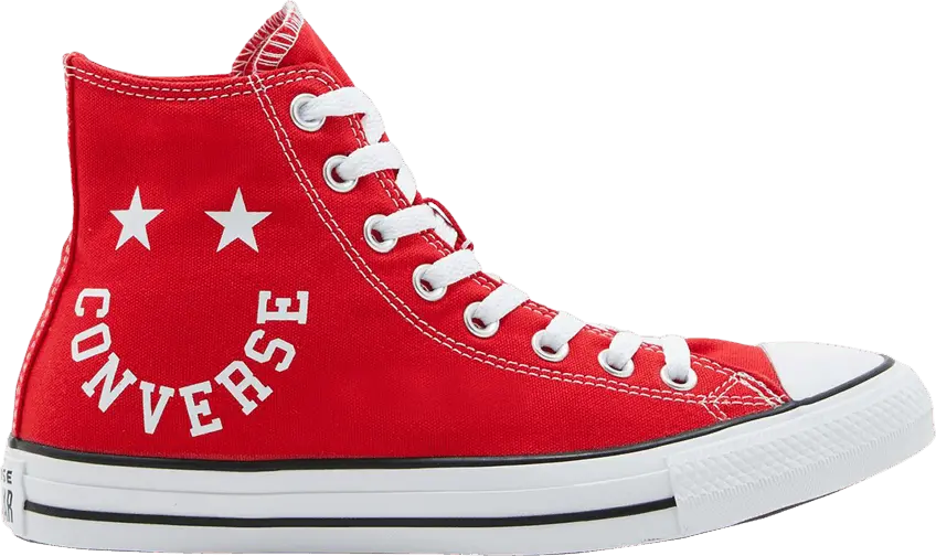  Converse Chuck Taylor All Star High &#039;Smiley - University Red&#039;