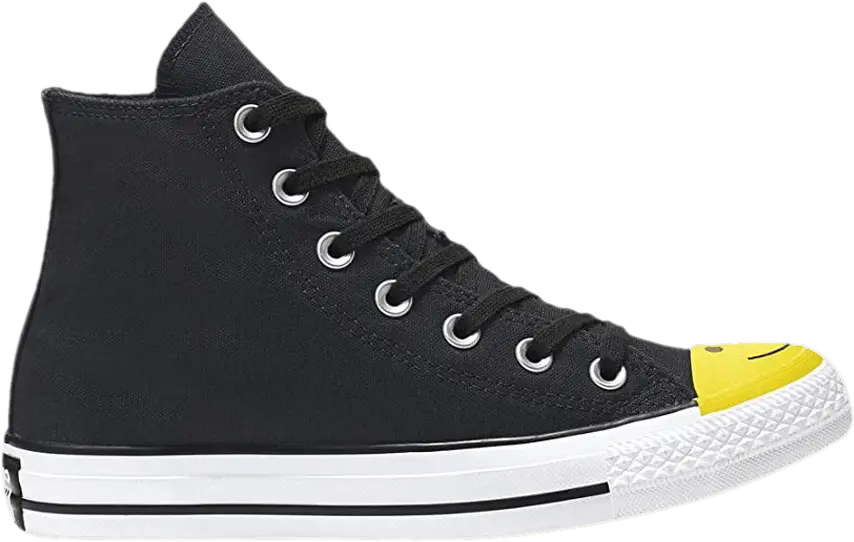  Converse Chuck Taylor All Star High &#039;Smiley Face - Black&#039;