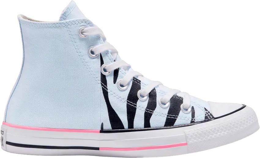  Converse Chuck Taylor All Star High &#039;Twisted Summer - Blue Zebra Print&#039;