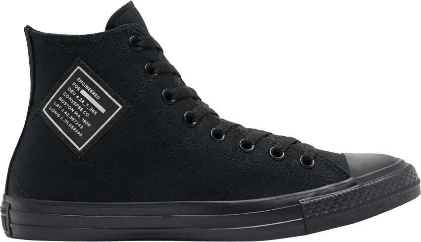  Converse Chuck Taylor All Star High &#039;Workwear Quilting - Black White&#039;