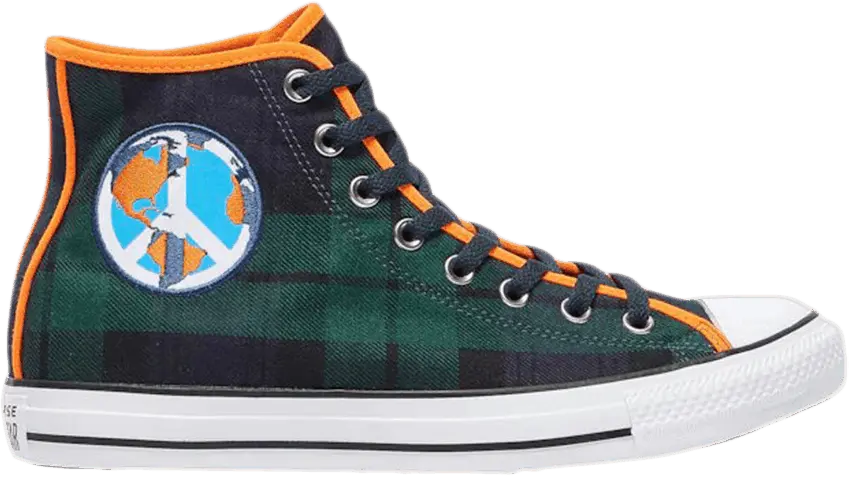  Converse Chuck Taylor All Star High &#039;World Peace - Green&#039;