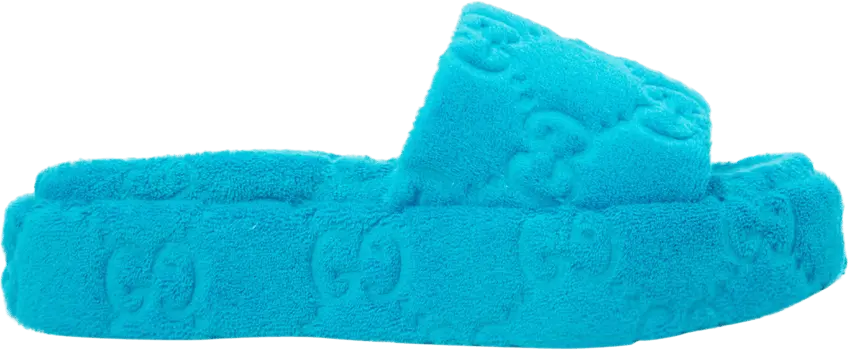 Gucci Wmns GG Platform Sandal &#039;Blue&#039;