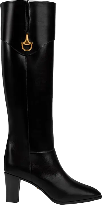  Gucci Wmns Half Horsebit Boot &#039;Black&#039;