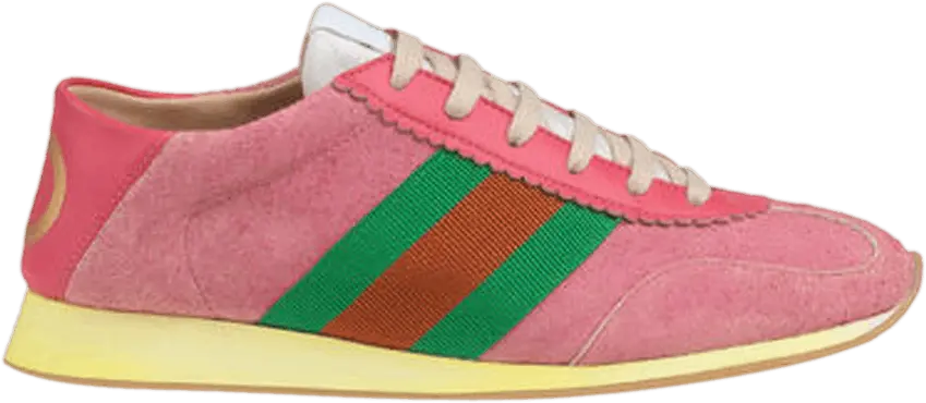  Gucci Wmns Leather Web &#039;Pink&#039;