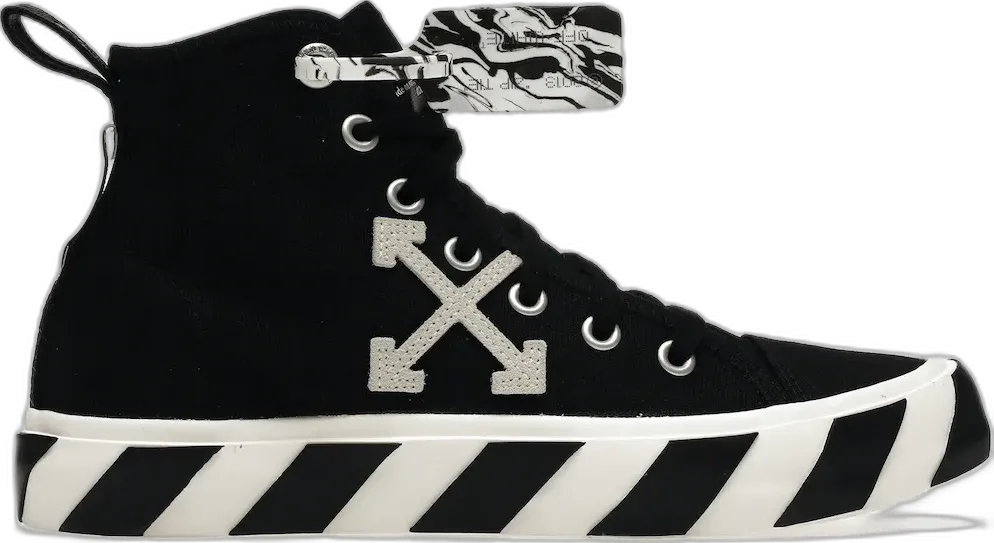 Off-White OFF-WHITE Vulcanized Mid Top Black White