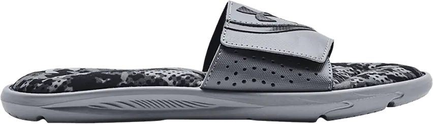 Under Armour Ignite 6 Graphic Strap Slide &#039;Steel Black&#039;