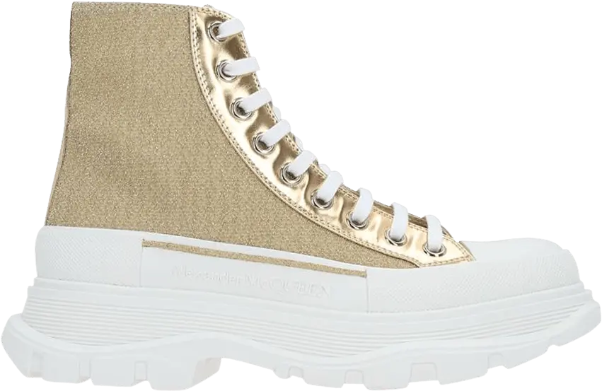  Alexander Mcqueen Alexander McQueen Wmns Tread Slick High &#039;Gold&#039;