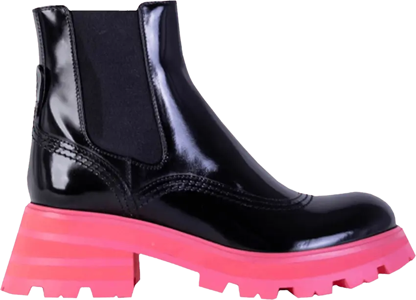  Alexander Mcqueen Alexander McQueen Wmns Wander Chelsea Boot &#039;Black Pink&#039;