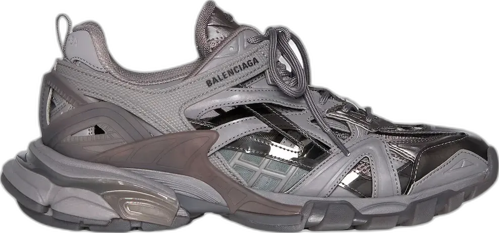  Balenciaga Track.2 Clear Sole Grey