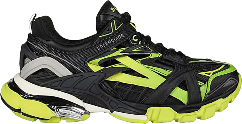  Balenciaga Track.2 Trainer &#039;Black Yellow Green&#039;