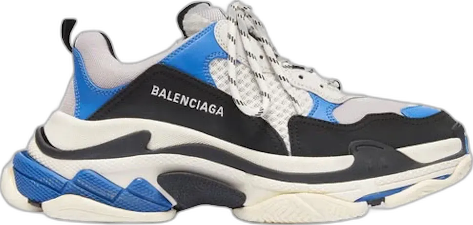  Balenciaga Triple S Black Blue