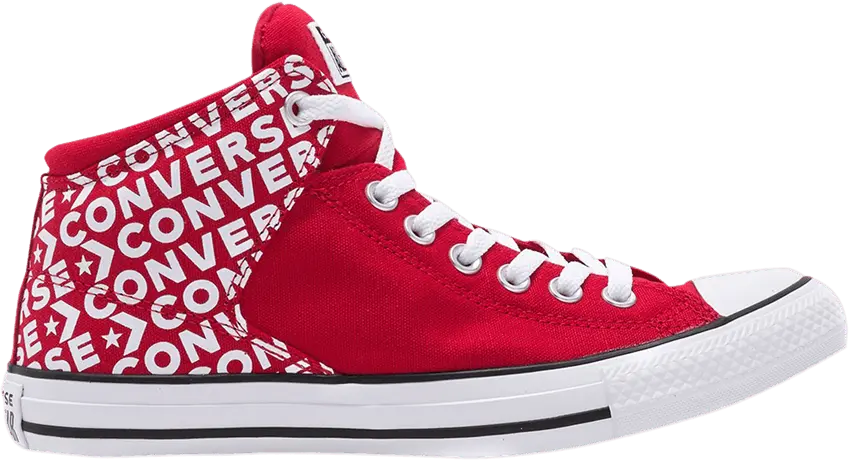  Converse Chuck Taylor All Star High Street High &#039;Logo Print - Enamel Red&#039;