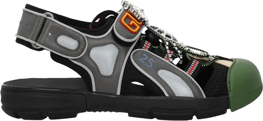 Gucci Wmns Tinsel Sport Sandals &#039;Crystal Grey&#039;