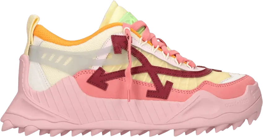  Off-White Wmns ODSY-1000 &#039;Pink Yellow Burgundy&#039;