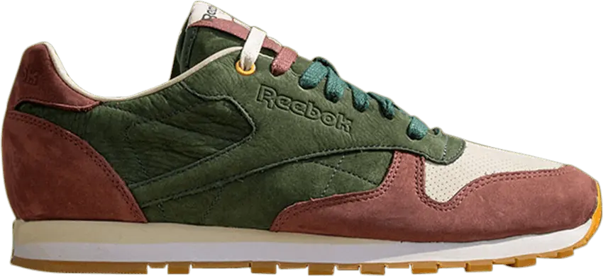  Reebok Highs and Lows x Classic Leather CTM &#039;French Roast Green Coffee&#039;