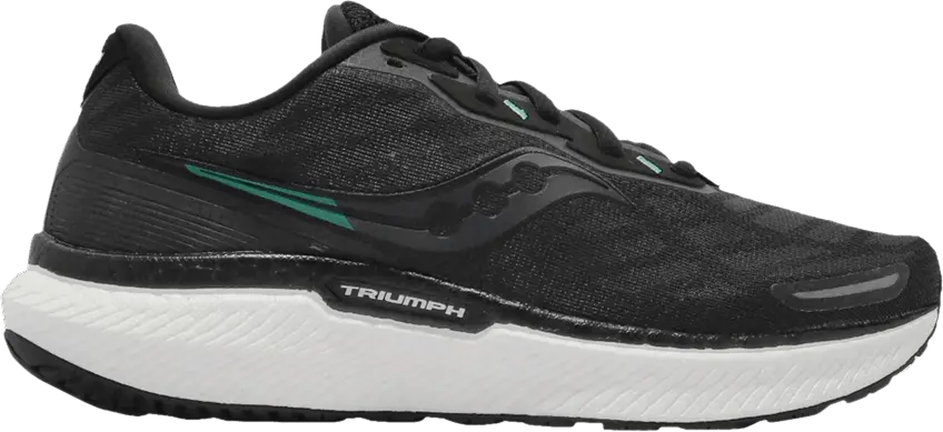  Saucony Wmns Triumph 19 Wide &#039;Black White&#039;