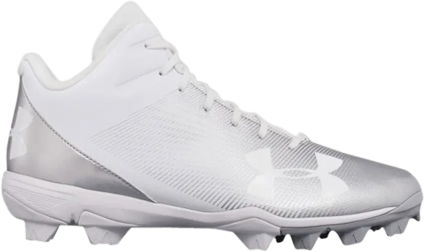 Under Armour Leadoff Mid RM Jr &#039;White Silver&#039;