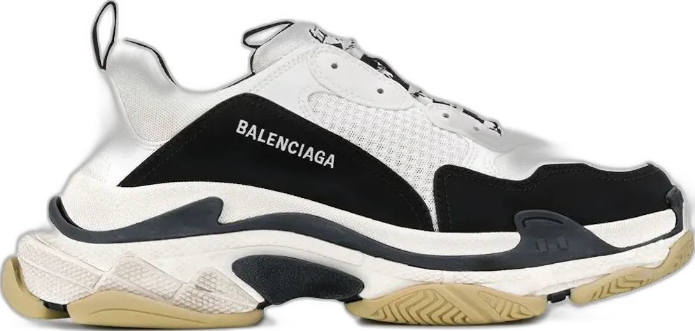  Balenciaga Triple S Black White