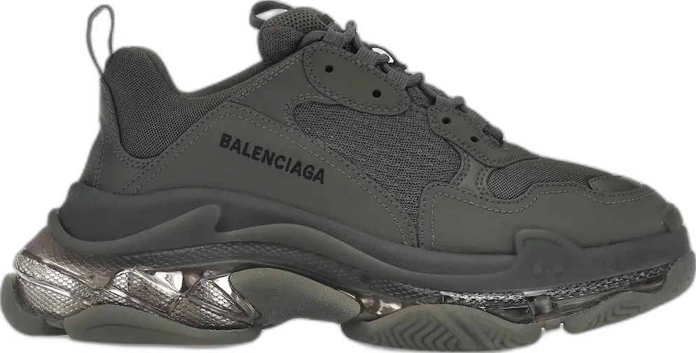  Balenciaga Triple S Clear Sole Dark Grey